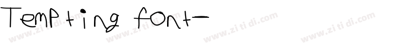 Tempting font字体转换